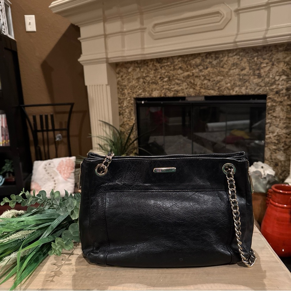 Rebecca Minkoff Black Leather Shoulder Bag